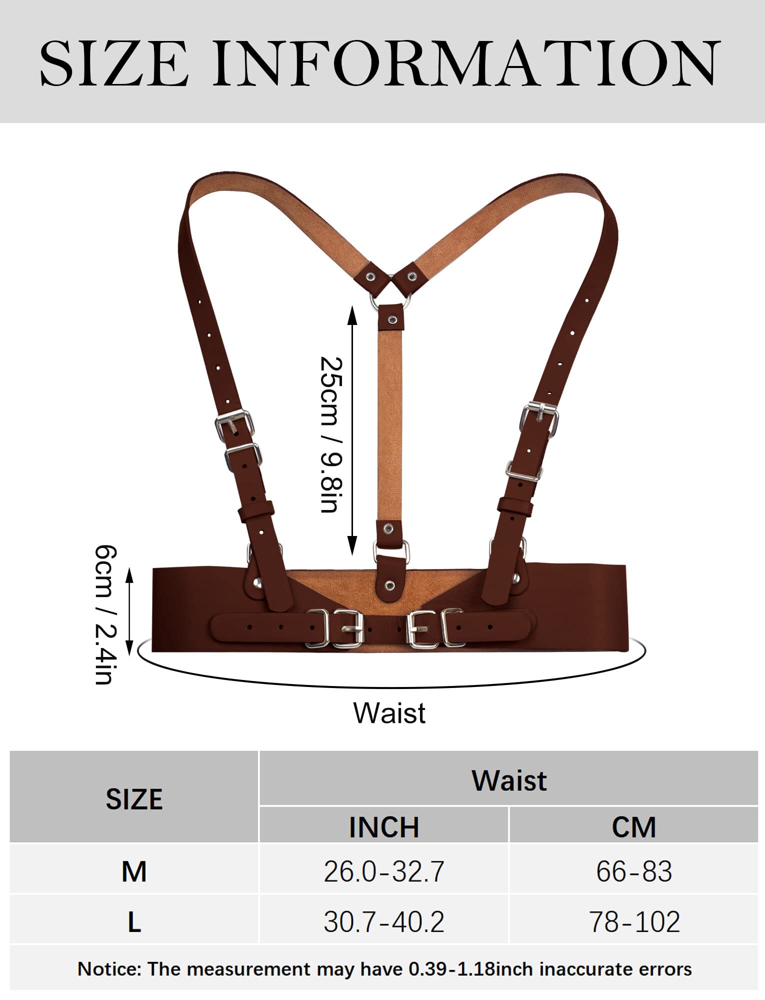 Leather Harness Belt Women Gothic Accessories Body Chain Belt Rave Halloween for Dresses