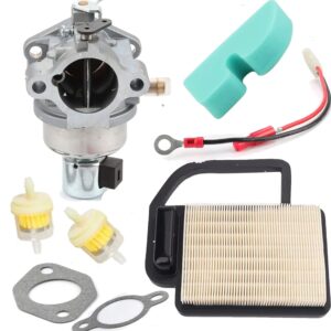 hqparts carburetor & air filter for sears craftsman 247.203744 247203744 297.289150 t600 42 in 46 in riding mower lawn tractor with kohler c15 sv610 15hp 16hp engine