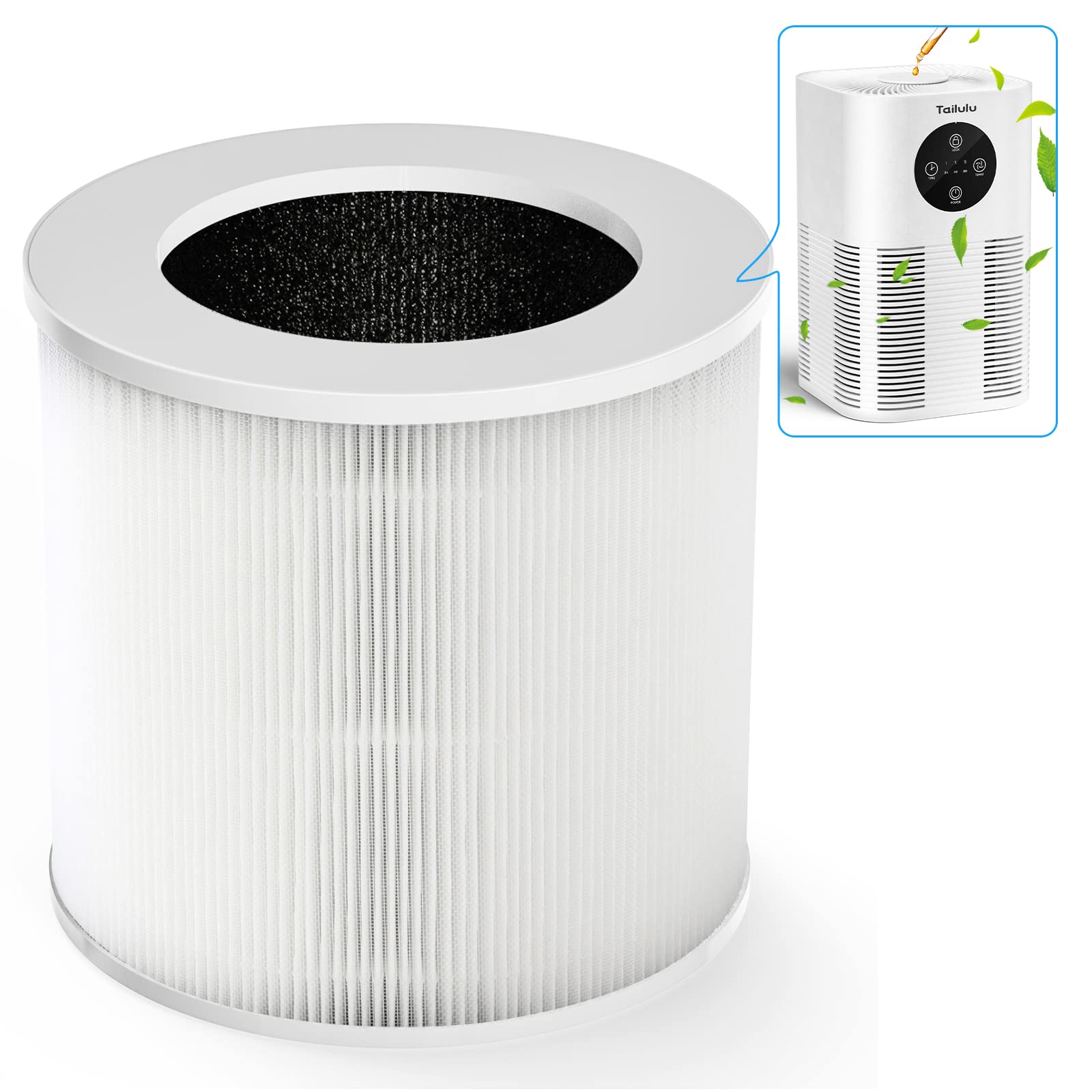 Air Purifier Filter for Tailulu HQZZ-60 Air Purifier, 3-in-1 True H13 HEPA Filter, 1 Pack