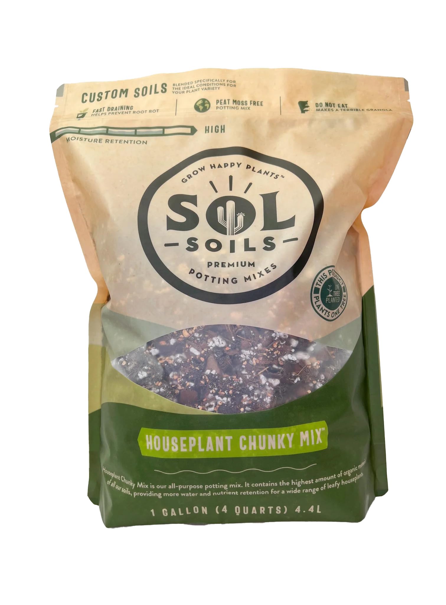 Sol Soils Houseplant Chunky Mix (1 Gallon)