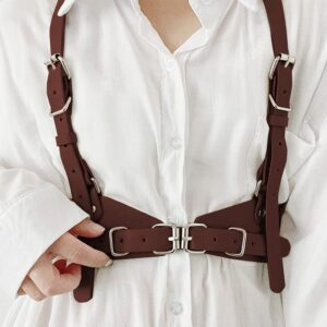 Leather Harness Belt Women Gothic Accessories Body Chain Belt Rave Halloween for Dresses