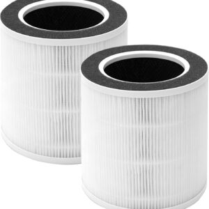 Lhari VK-6067B Filter Compatible with Vremi Air Purifier and HOKEKI VK-6067B Air Purifier, 3-in-1 H13 Grade True HEPA Filter, 2-Pack