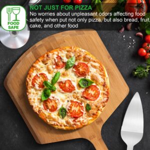 Pizza Peel 16 Inch, Natural Bamboo Pizza Peel Pizza Paddle Spatula Oven Accessory for Large Wood Pizza Board For Transferring & Serving, Wood Pizza Cutting Board for Cheese Bread Fruit Vegetables