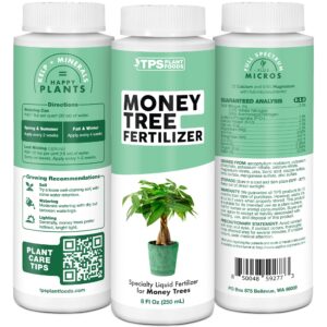 Money Tree Fertilizer for Money Trees and All Pachira Plants, Liquid Plant Food 8 oz (250mL)