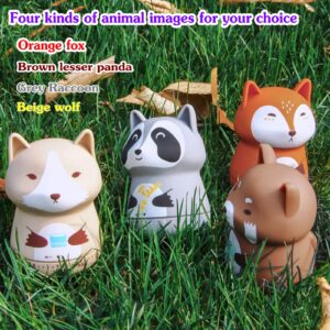 NUOSWEK Mechanical Kitchen Timer, Cute Animal Timer for Kids, Wind Up 60 Minutes Manual Countdown Timer for Classroom, Home, Study and Cooking (Orange Fox)