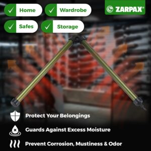 ZARPAX Gun Safe Dehumidifier Rod | Dehumidifier Rod For Enclosed Spaces, Gun Safe & Vault, Cabinets | Protect Valuables & Stop Humidity & Moisture | Foldable Design & 2 Mounting Brackets | 32''/81cm