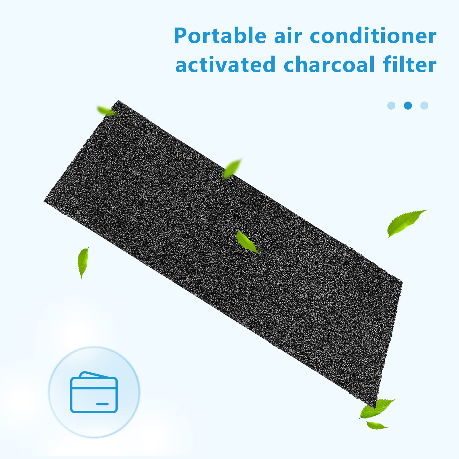 Sxkxm ARC-14S Activated Carbon Filter Compatible with Whynter Portable air Conditioner Activated Charcoal Filter for ARC-CF-14S ARC-14S, ARC-14SH, ARC-141BG AND ARC-143MX Replacement Parts 2 Pcs