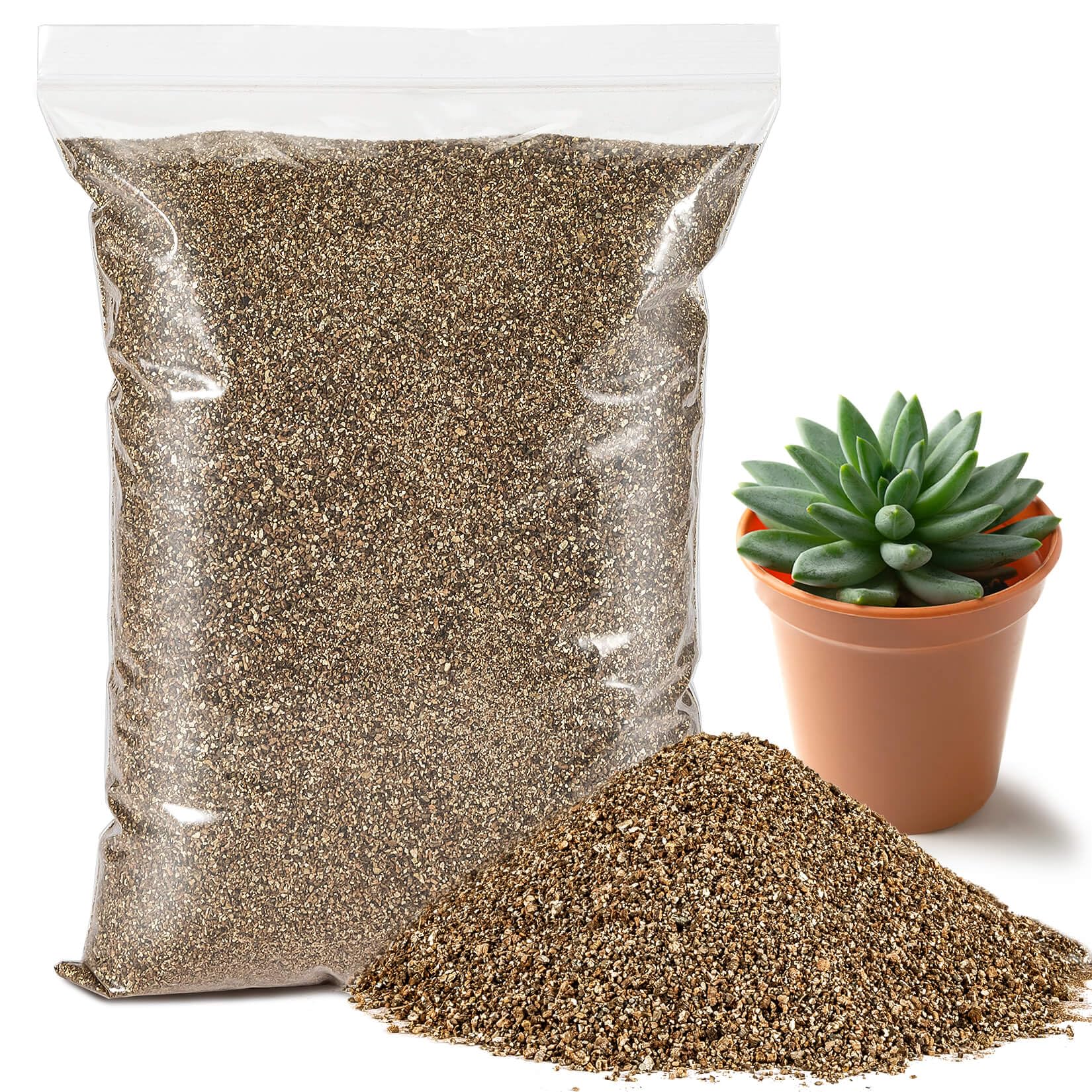 Sukh 14.6OZ Vermiculite - Organic Vermiculite for Plants Fine Horticultural Vermiculite Soil Amendments Vermiculite Bulk Soil Additive Perfect for Potted Plants and Garden Professional Grade 1-3mm