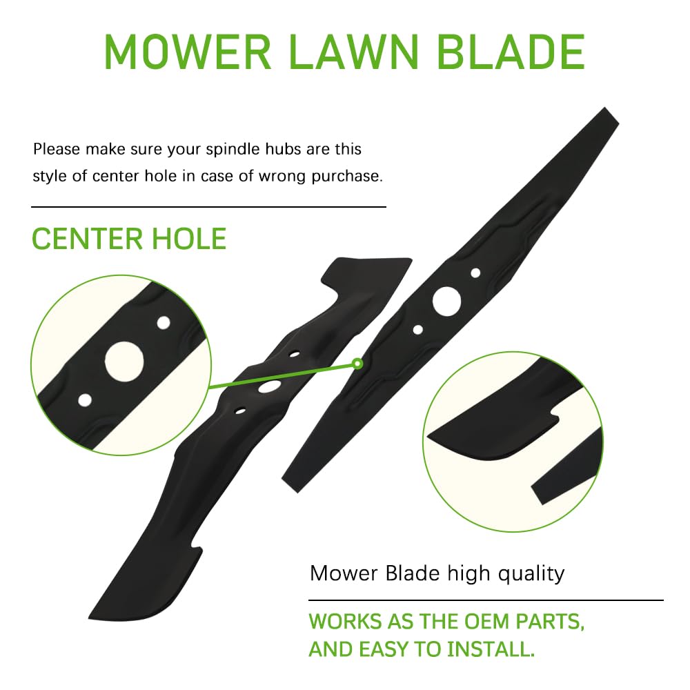 KEDAKEJI 72511-VH7-000 & 72531-VH7-000 Mower Blade Compatible with 21" MicroCut HRX217, HRX217K1, HRX217K2, HRX217K3, HRX217K4 Lawn Mowers