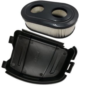 lizapus air filter cover with filter compatible with 140cc craftsman m110 lawn mower