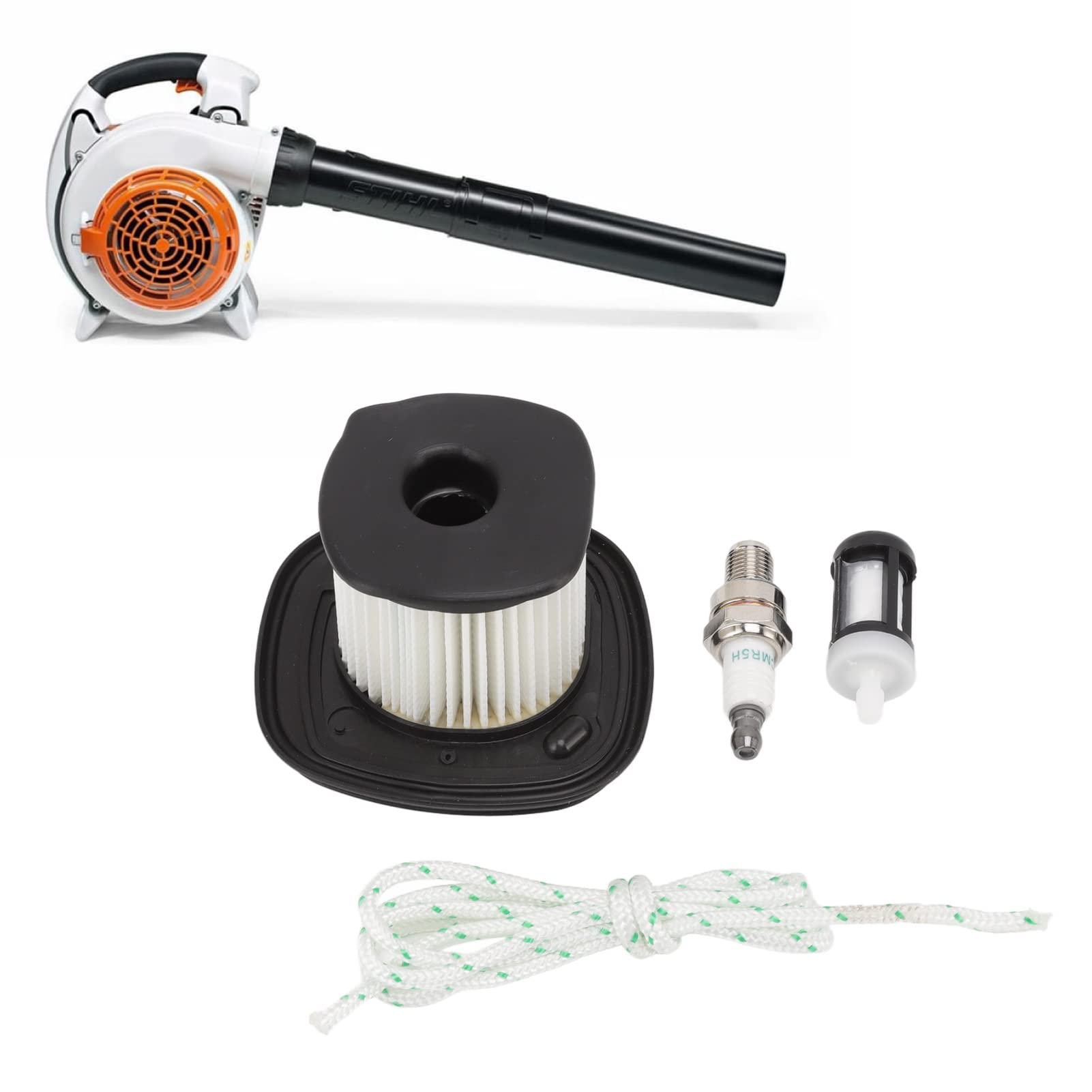 Ozgkee Blower Air Filter Fuel Filter Spark Plug Kit Set for Stihl SH86 SH86C BG86CE BG86Z BG86CEZ