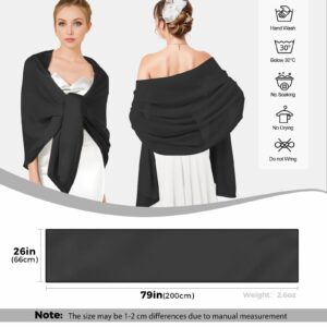 joyliveCY Shawls and Wraps for Evening Dresses, Chiffon Shawl Wraps for Women, Elegant Shawls for Bridal Party, Lightweight Shawl for Dresses or Formal Occasions, Bride Bridesmaid Shawl for Wedding