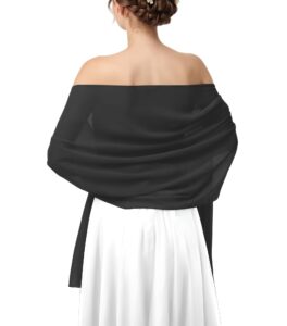 joylivecy shawls and wraps for evening dresses, chiffon shawl wraps for women, elegant shawls for bridal party, lightweight shawl for dresses or formal occasions, bride bridesmaid shawl for wedding