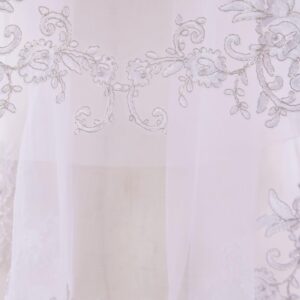 Pefantal Short 2 Tier Wedding Bridal Veils With Comb for brides Ivory Soft Lace Veils(21/29inch)