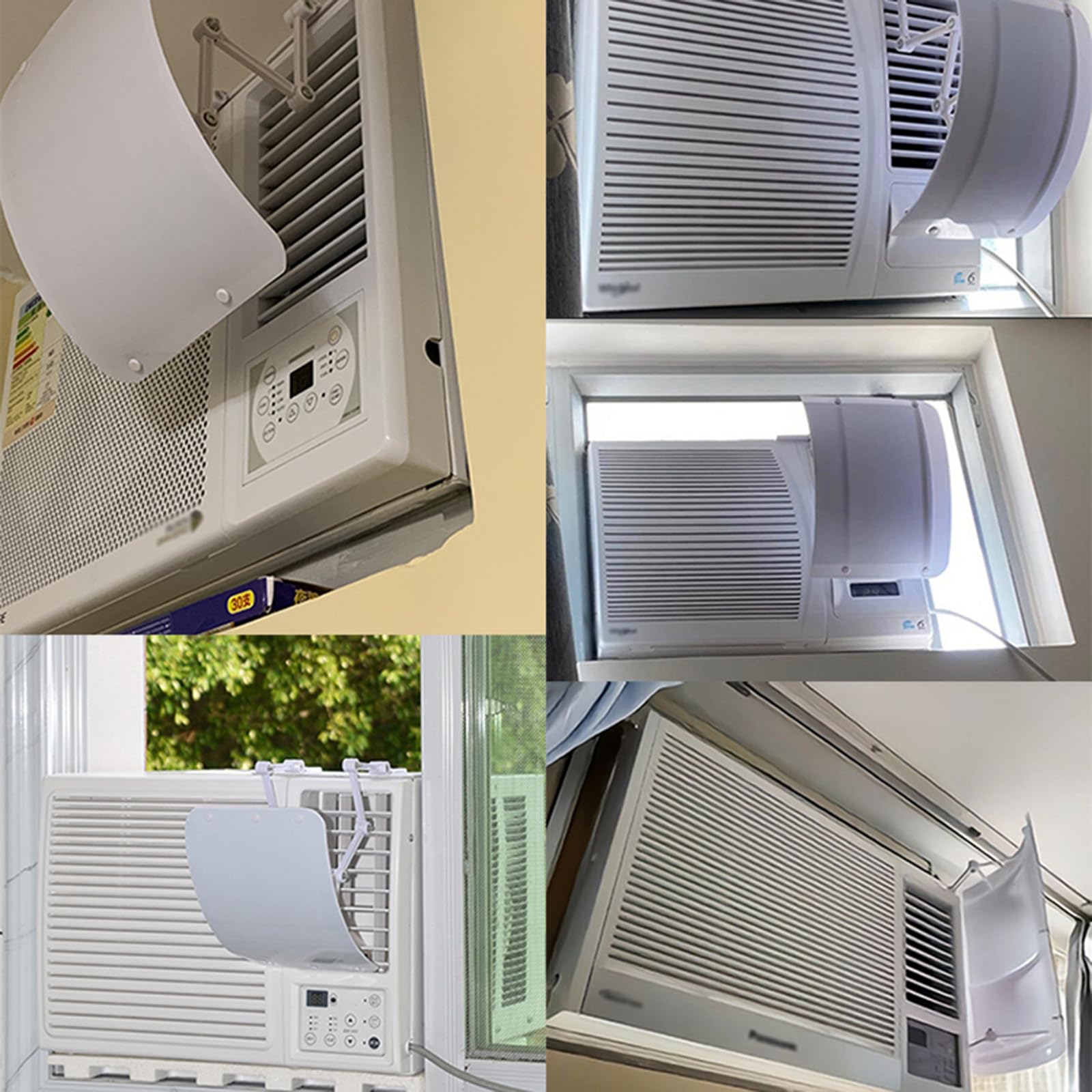 Window Ac Unit Air Deflector, Window Ac Vent Deflector, Air Conditioner Wind Deflector, Could Be Cut Freely, Prevent Direct Blowing