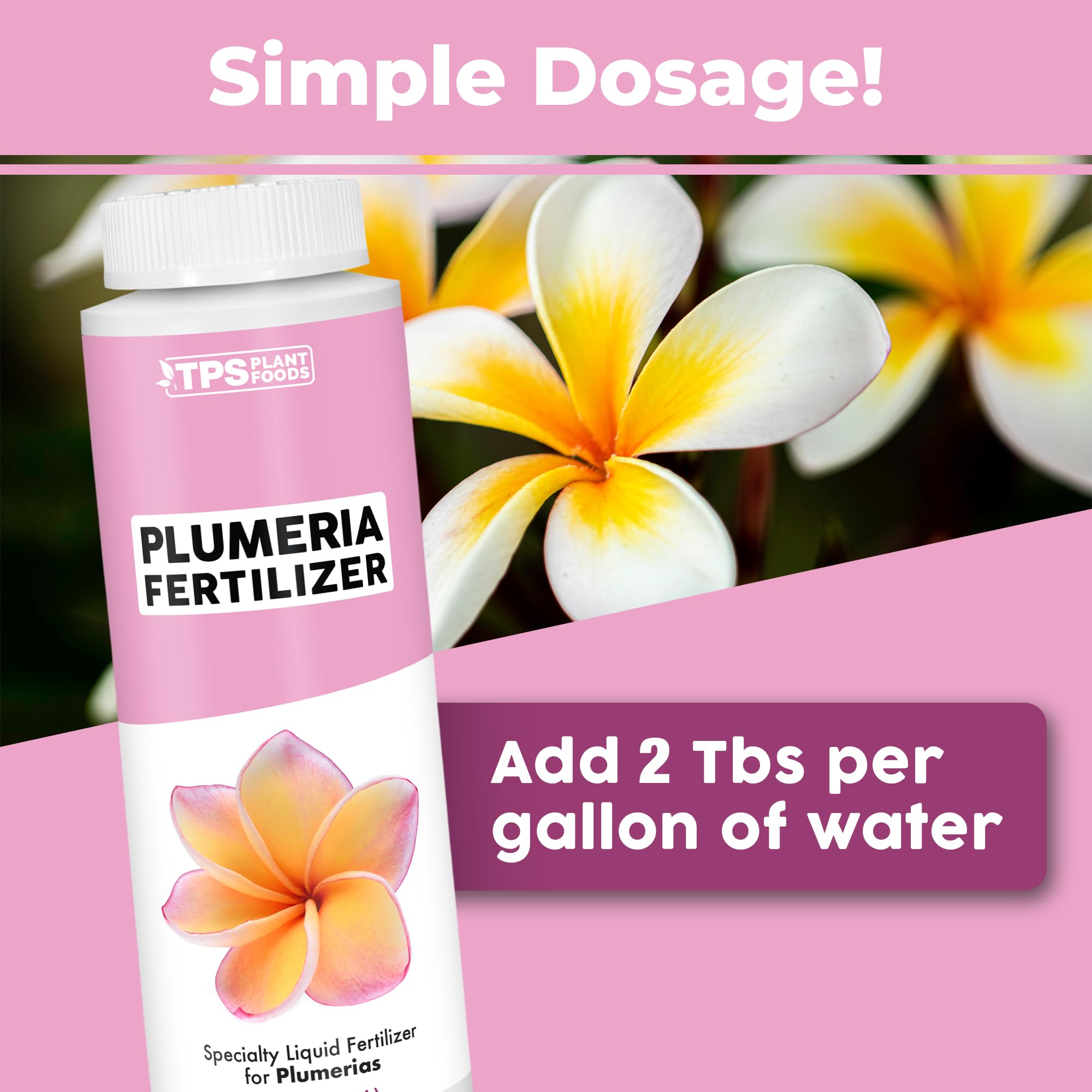 Plumeria Fertilizer for All Frangipani and Tropical Plants, Liquid Plant Food 8 oz (250mL)