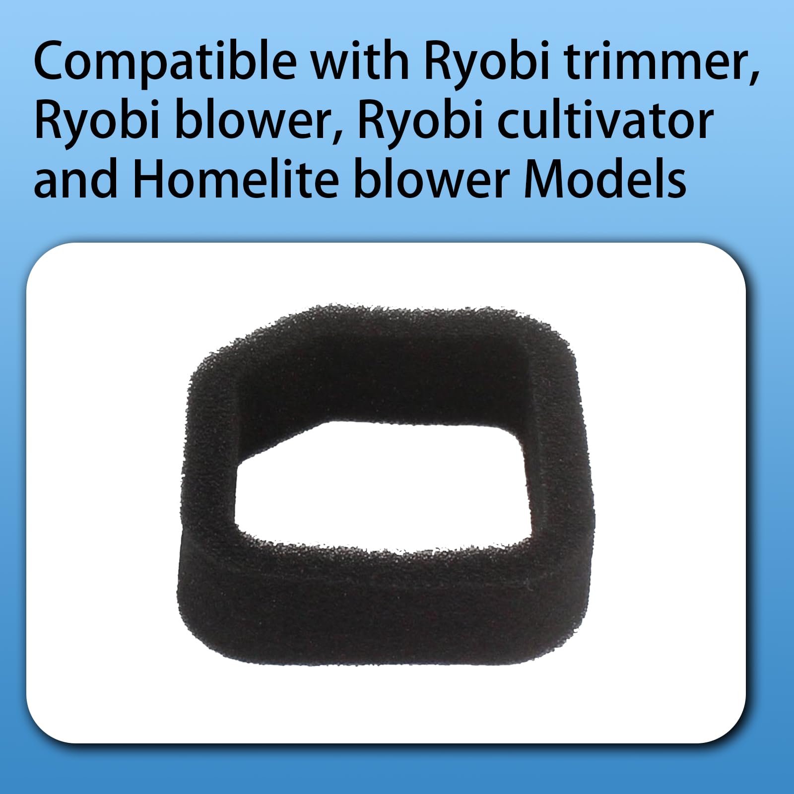 6 Pack 560873001 Air Filter Replacement for Ryobi trimmer Models, Ryobi blower BM254BV RY08510 RY08544, Ryobi cultivator RY60511A RY60511B RY60512 and Homelite blower UT08514 UT08544 UT08546