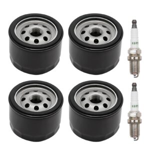 4pcs 492932 oil filter + 2pcs rc12yc spark plug replacement for bs 492932s 492056 492932b 4049 4049h 4154 5049 5049h 5049k 5076 695396 795890 842921 lawn mower oil filter