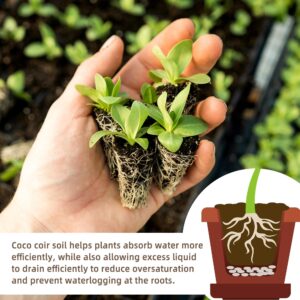 Coco Coir for Organic Coconut Coir- 2 Pack Coco Coir Brick- Coconut Soil with Low EC & PH Balance-Coco Fiber for Herbs& Flowers- High Expansion-Renewable Coco Soil for Planting