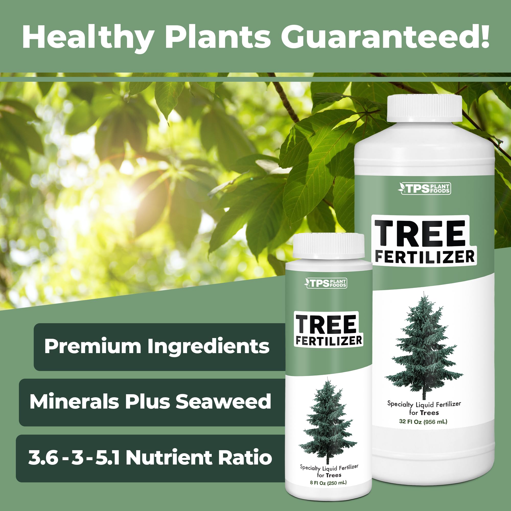 Tree Fertilizer for All Trees and Shrubs, Liquid Plant Food 32 oz (1 Quart)