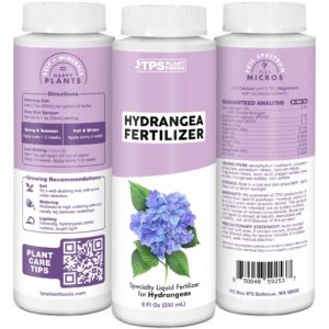 Hydrangea Fertilizer for Acid Loving Plants, Liquid Plant Food 8 oz (250mL)