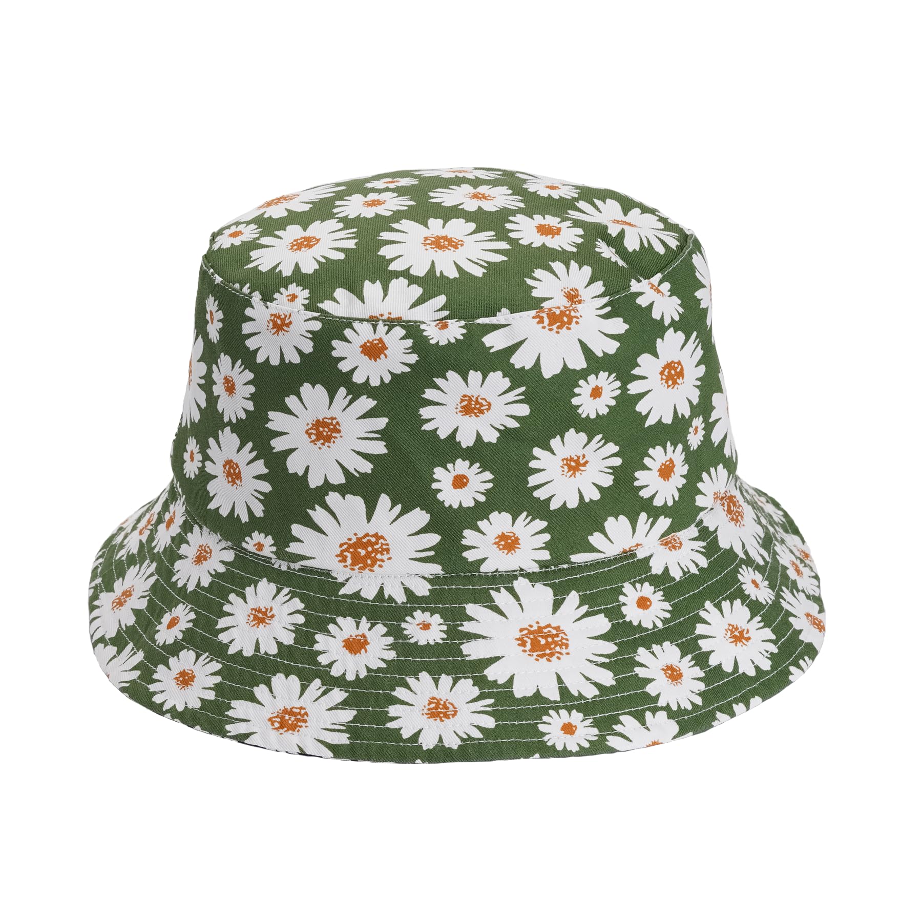 LONULAIN Reversible Bucket Hat for Women Men, Unisex Print Double-Side Wearable Summer Sun Protection Fisherman Hat/Beach Cap