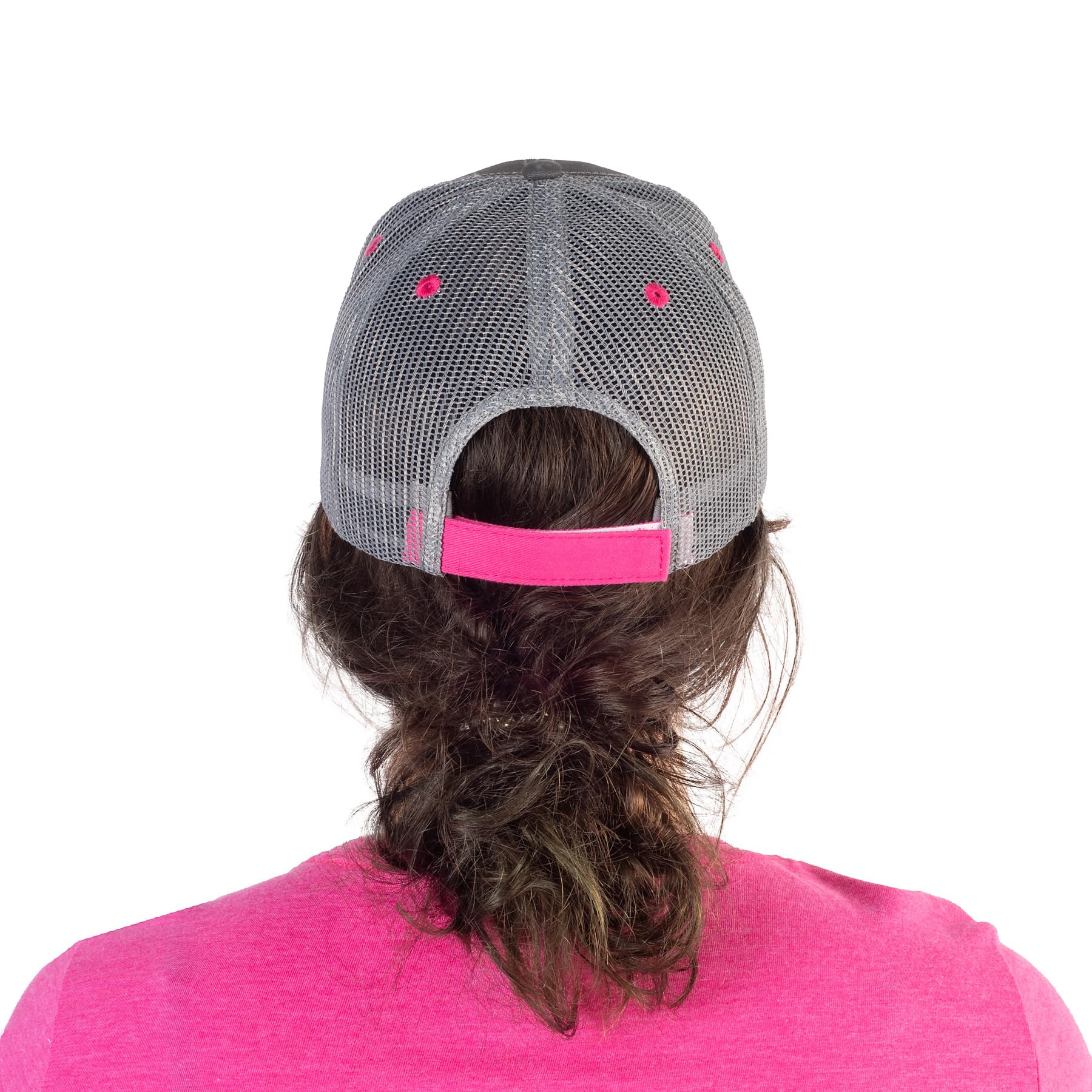 Jeep Girl Trucker Hat, Custom Structured, 6-Panel, Grey