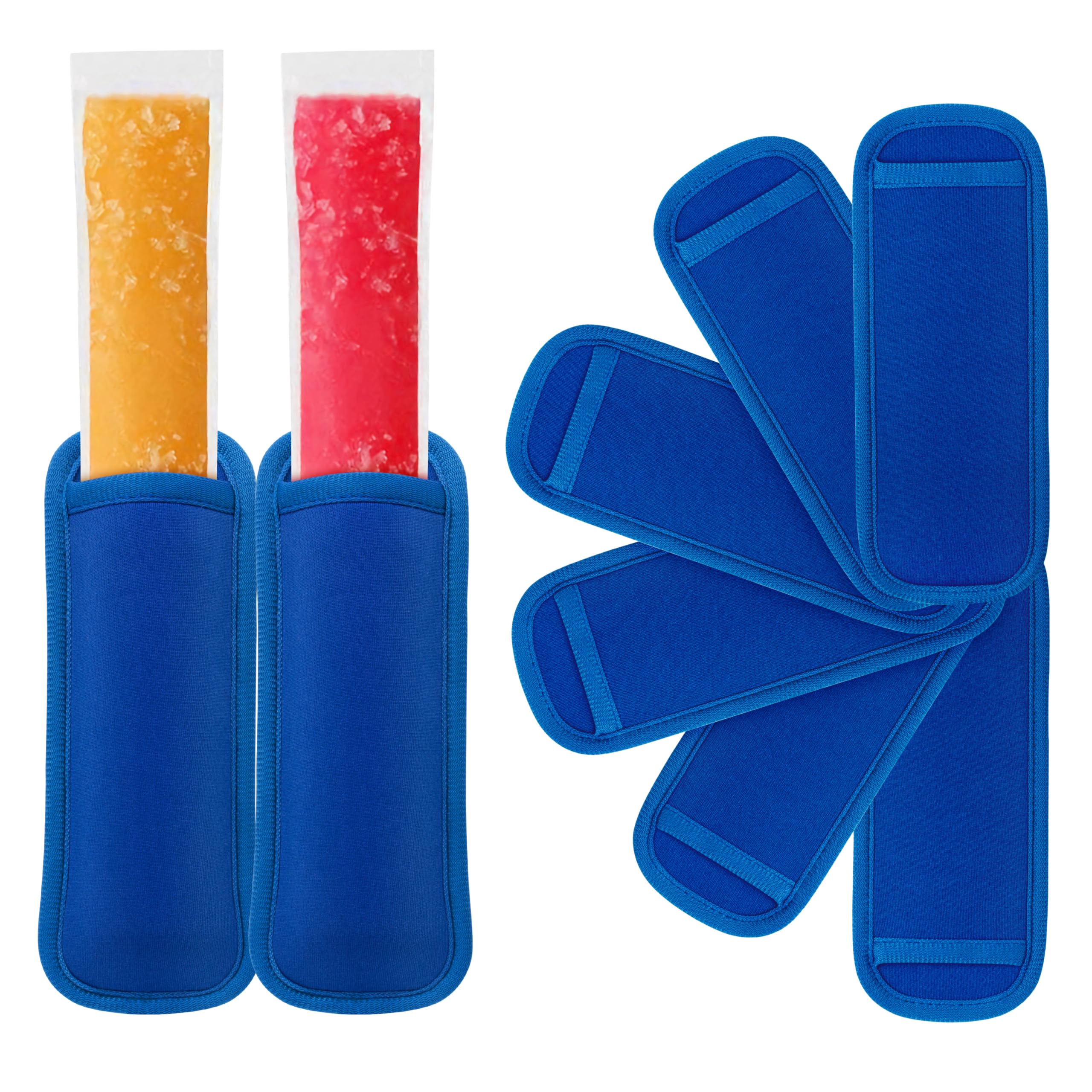 Reusable Popsicles Frozen Bags Ice Pop Stick Sleeves for Kids, Popsicles Molds for Reusable Yogurt Tubes Popsicle Bulk Ice Pops Holder, Useful Popsicle Holders for kids No Drip