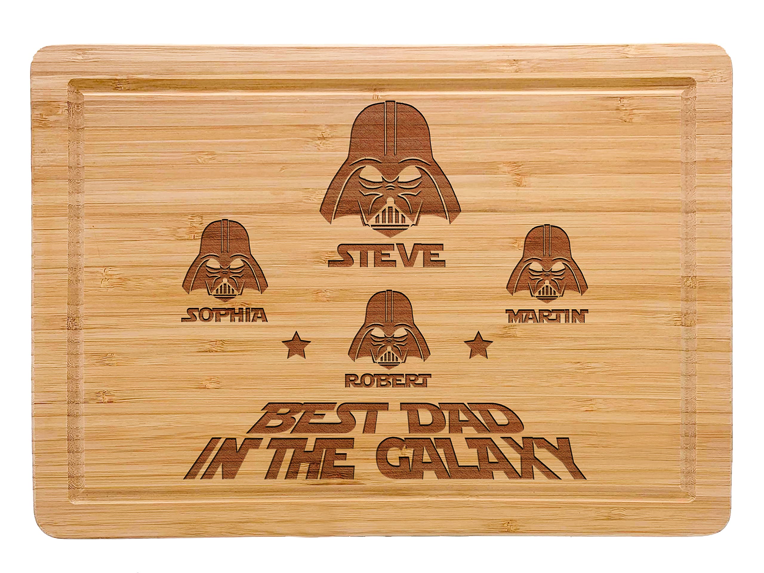 Personalized I am Their Father StarWar Dad Gift Cutting Board, Fathers Day Gifts from Kids, Funny Star War Gift, Darth Character Plaques, Custom Name Stars War Mens Gift, Gift from Daughter or Son