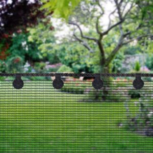 winemana 50 Pcs Shade Cloth Clips, Round Plastic Black Clips for Sun Shade Net, Patio Mesh Tarp, Garden Shade Cover, Anti Bird Netting Shade Fabric Accessories