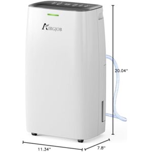 32-Pint Dehumidifier for Basement and Large Room - 2000 Sq. Ft, Quiet Dehumidifier for Large Capacity Room Home Bathroom Basements - Auto Continuous Drain Remove Moisture with Child Lock