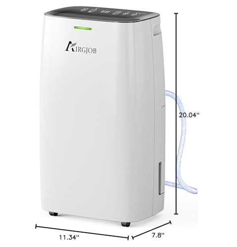 32-Pint Dehumidifier for Basement and Large Room - 2000 Sq. Ft, Quiet Dehumidifier for Large Capacity Room Home Bathroom Basements - Auto Continuous Drain Remove Moisture with Child Lock