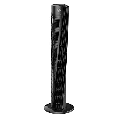 Vornado OSC73 37" Whole Room Air Circulator Tower Fan with Remote Control, Black