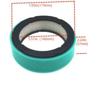 NIEHYICY 394018 Air Filter Replace JD LG394018JD B & S 392642 394018S 5050B/H/K 4135 421400 402400 Fit GT235 GT235E LTR155 LTR166 LT166 LT170 LX288 SST16 SST18 Lawn Mower