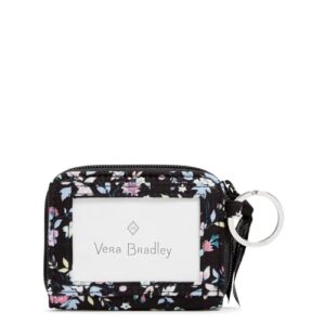 Vera Bradley Women's Cotton Petite Zip-around Wallet With Rfid Protection, Botanical Ditsy, One Size