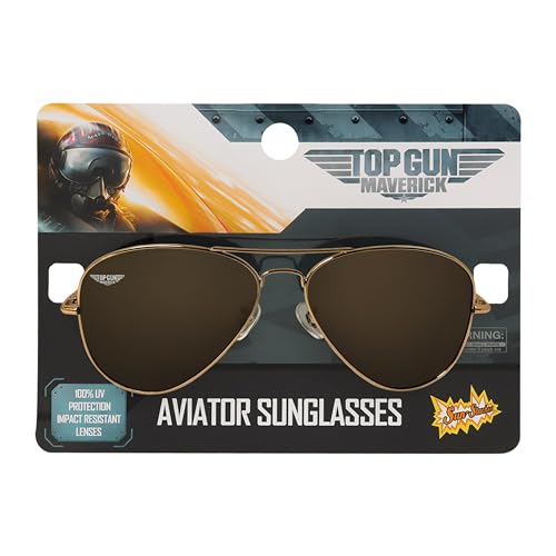 Sun-Staches Top Gun Official Maverick Aviator Sunglasses UV 400 One Size Fits Most