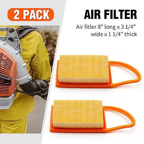 2pcs BR600 Air Filter Replacement for BR550 BR500 Backpack Blower Repl.# 4282 141 0300, 4282 141 0300B