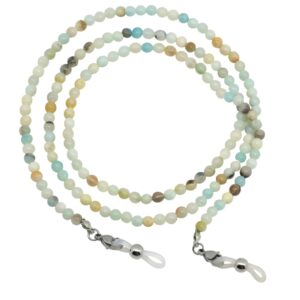 LuReen Stylish Eyeglass Chain Sunglass Chain for Women, Natural Stone Beaded Glass Strap Glass Lanyard Around Neck Daily Wear