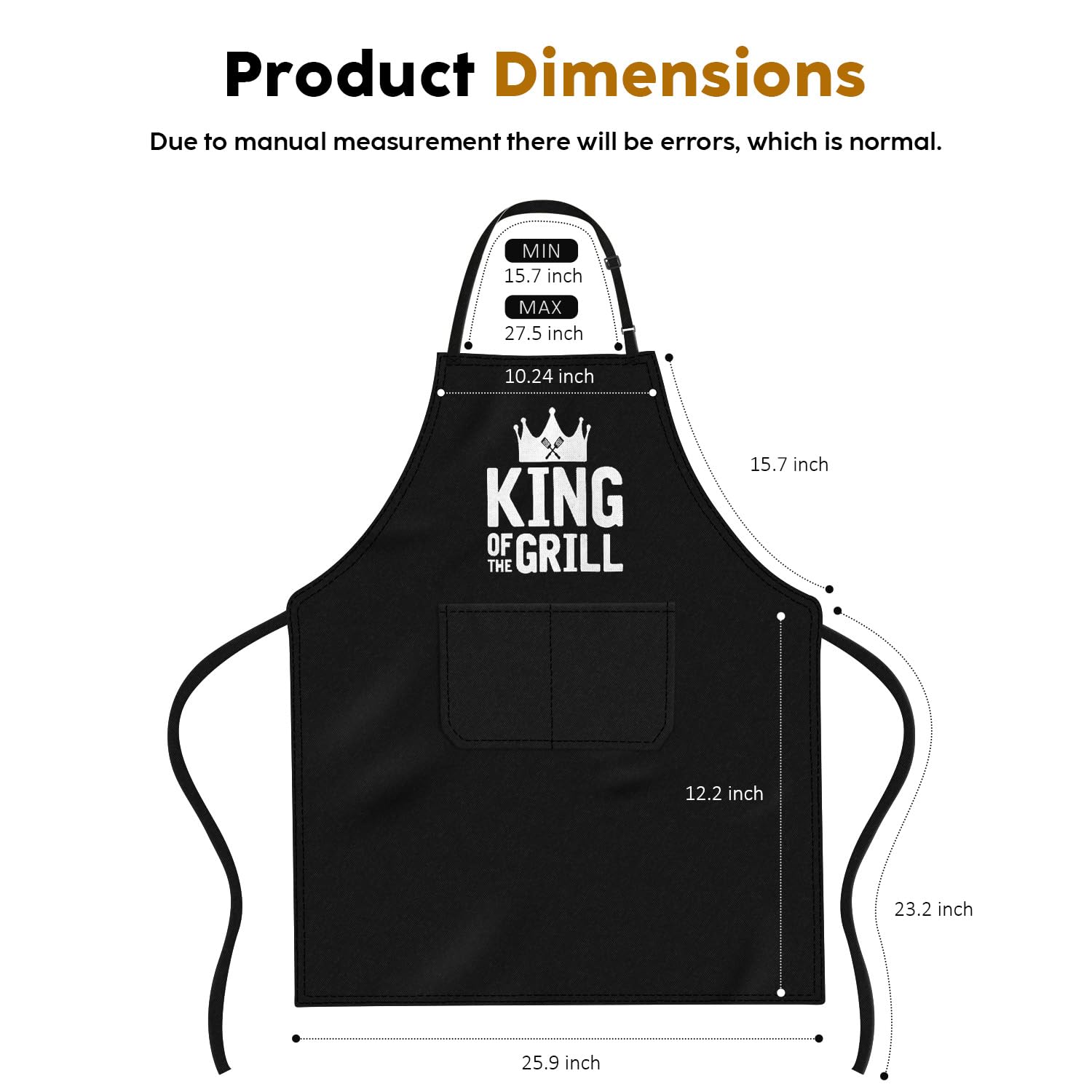 Gifts for Men, Funny Gifts for Dad - Fathers Day, Birthday, Christmas, Valentines Day, Grilling Gifts for Men, Husband, Boyfriend, Brother - Cooking BBQ Grilling Aprons Gifts for Men Him, Chef Gifts