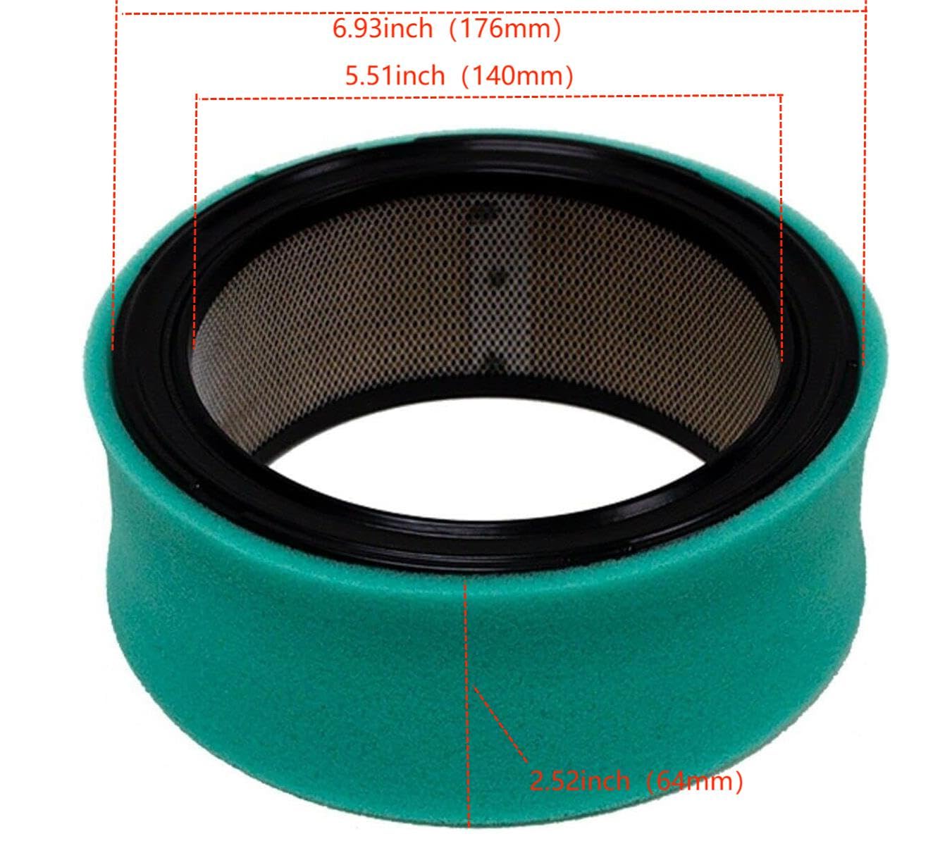 NIEHYICY 47 083 03 Air Filter with 24 083 02 Pre Filter Replace for Kohler 4708303 4788303 4508303 47 883 03 John Deere M47494