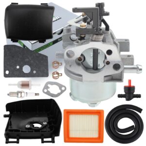 partszen 14 853 68-S Carburetor for Kohler XT650 XT675 XT6.75 Lawn Mower with 14 083 15-S Air Filter Cover Kit