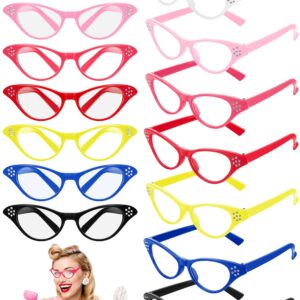 Kanayu 35 Pairs 1950s Glasses Bulk 50s Cat Glasses Costume Glasses for Sock Hop Party 1950s Party Decorations