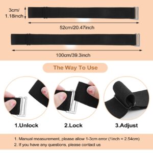 TIESOME Elastic Stretch Belt for Women Invisible Waist Belt(Black)