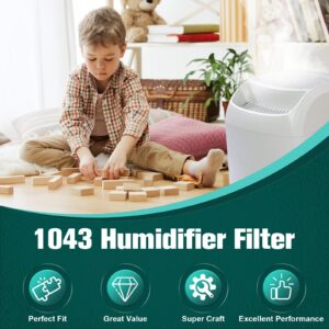 ROMON 1043 Humidifier Super Filter Wick Replacement for Essick Air AIRCARE 821000 826000 826800 831000 EP9500 EP9700 EP9R500 EP9R800 and Bemis Space Saver 8000 Series Humidifiers, 2 Pack