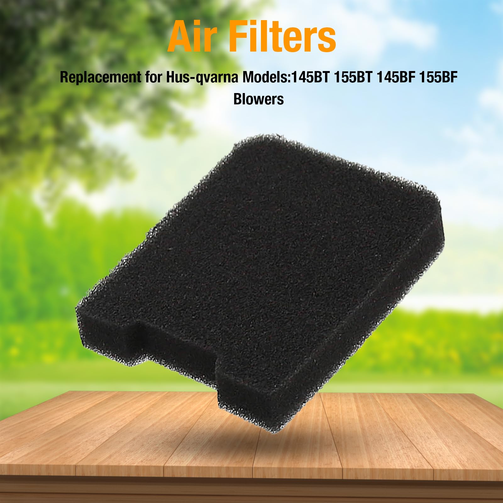 4pcs 110132179 531004430 Air Filter Replacement for Husqvarna 145BT 155BT 145BF 155BF H140B 155B Leaf Blowers