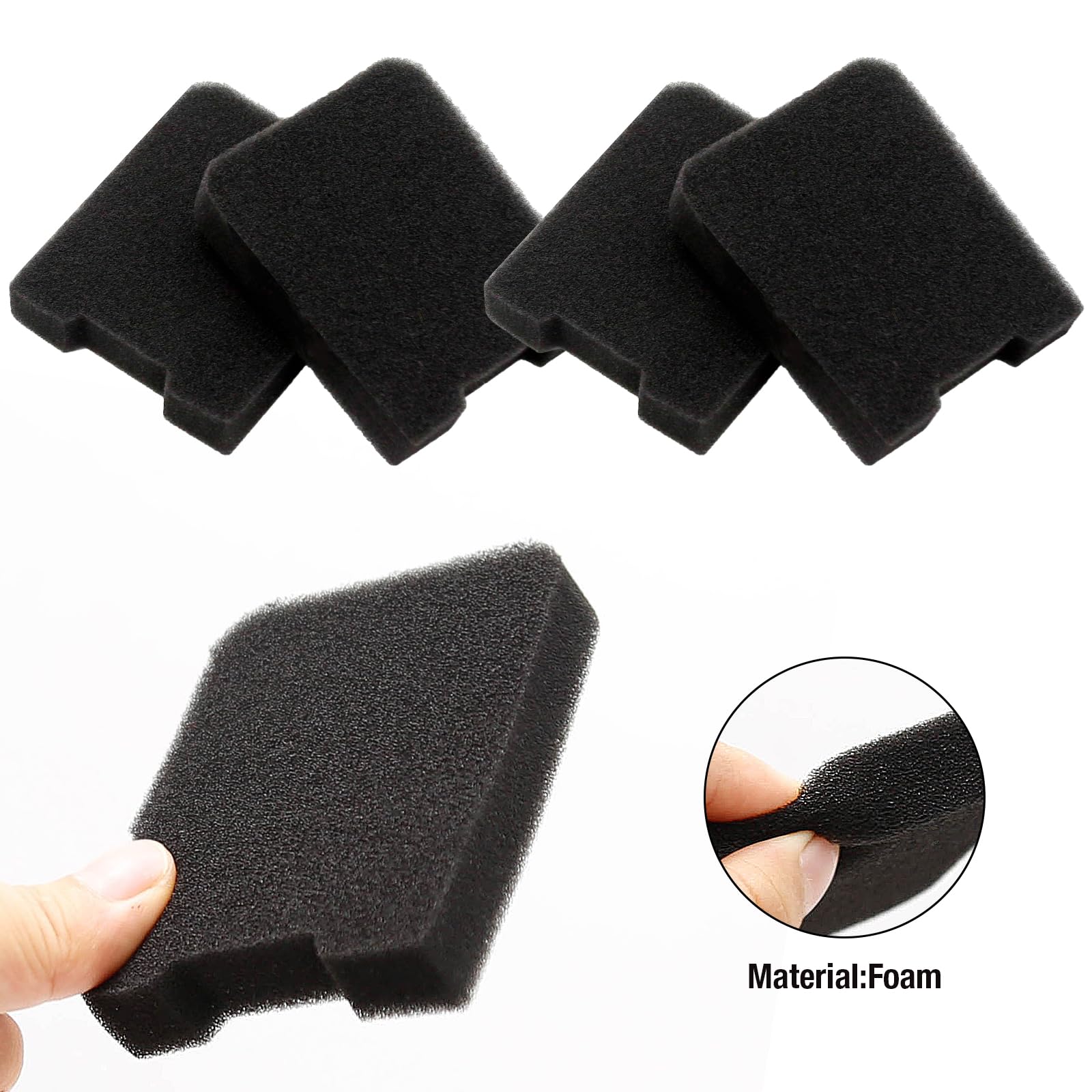 SYOWADA 4pcs 531004430 Air Filter Replacement for Husqvarna 110132179 531004430 530058478 145BT 155BT 145BF 155BF Blowers