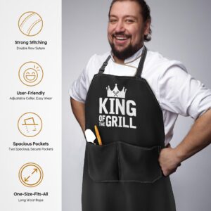 Gifts for Men, Funny Gifts for Dad - Fathers Day, Birthday, Christmas, Valentines Day, Grilling Gifts for Men, Husband, Boyfriend, Brother - Cooking BBQ Grilling Aprons Gifts for Men Him, Chef Gifts