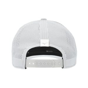 Mizuno Standard Tour Vent Snapback, Light Grey-White