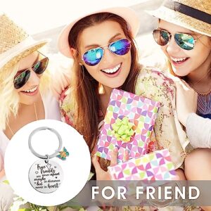 Ouligay 5Pcs Friend Keychain Friendship Keychain Friendship Gifts for Women Female Bestie Bff Best Friends Birthday Gifts Long Distance Friendship Gift Friends Are Never Apart Keychain