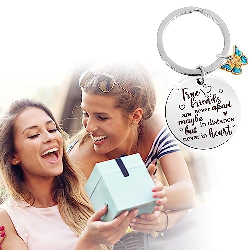 Ouligay 5Pcs Friend Keychain Friendship Keychain Friendship Gifts for Women Female Bestie Bff Best Friends Birthday Gifts Long Distance Friendship Gift Friends Are Never Apart Keychain